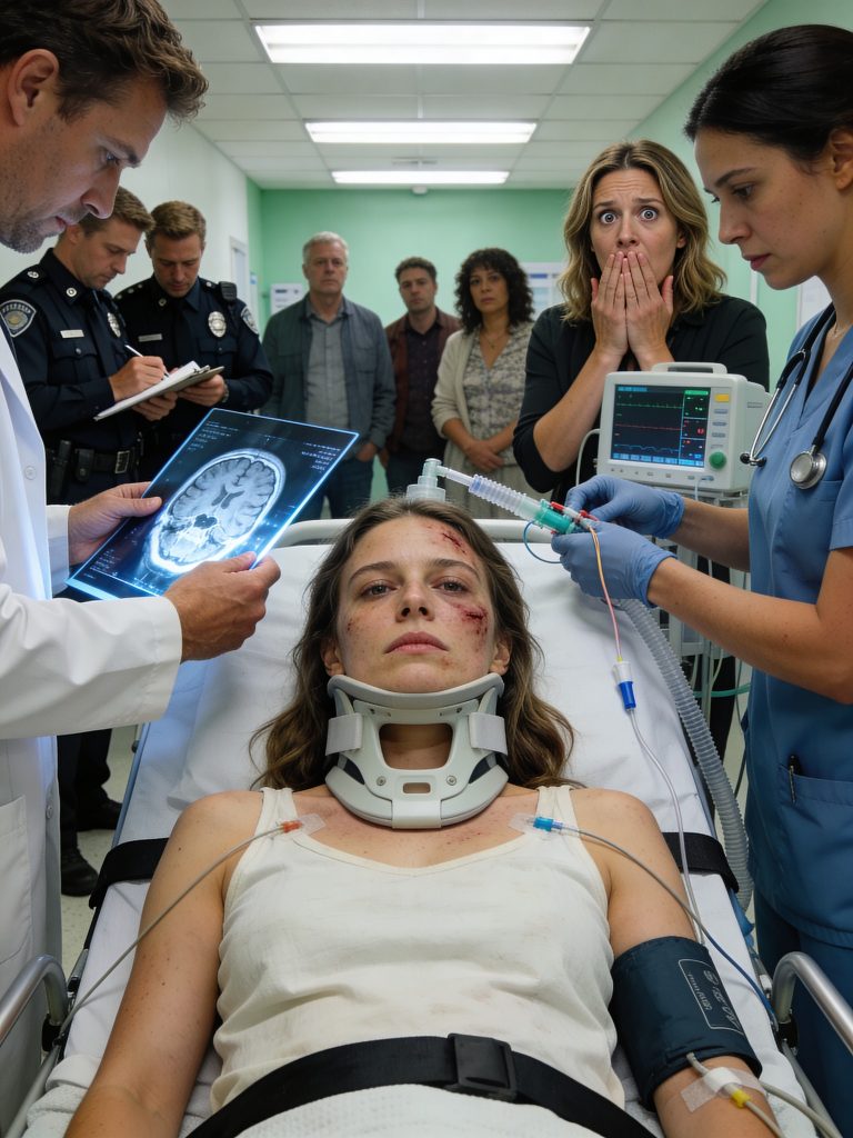 “Dad’s inheritance is for my wedding,” my sister screamed from behind. I felt hands on my back, then falling. Fifteen concrete steps. My head hit every third one. the spine specialist marked “ᴀssᴀᴜʟᴛ-related vertebrae fracture.” The emergency scan went to administration. “Hospital CEO admitted with ᴛʀᴀᴜᴍᴀᴛɪᴄ ɪɴᴊᴜʀɪᴇs.”