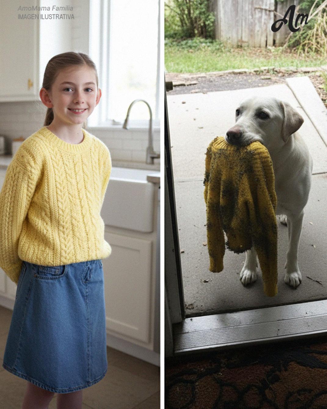 Mi perro me trajo el suéter de mi hija fallecida que la policía se había llevado – Luego me llevó a un lugar que me dejó helada