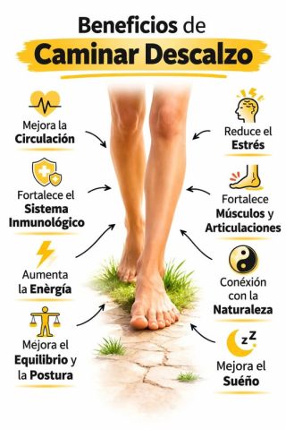 🌿 Beneficios de Caminar Descalzo: Lo Que Sucede en Tu Cuerpo Cuando Conectas con la Tierra 👣✨