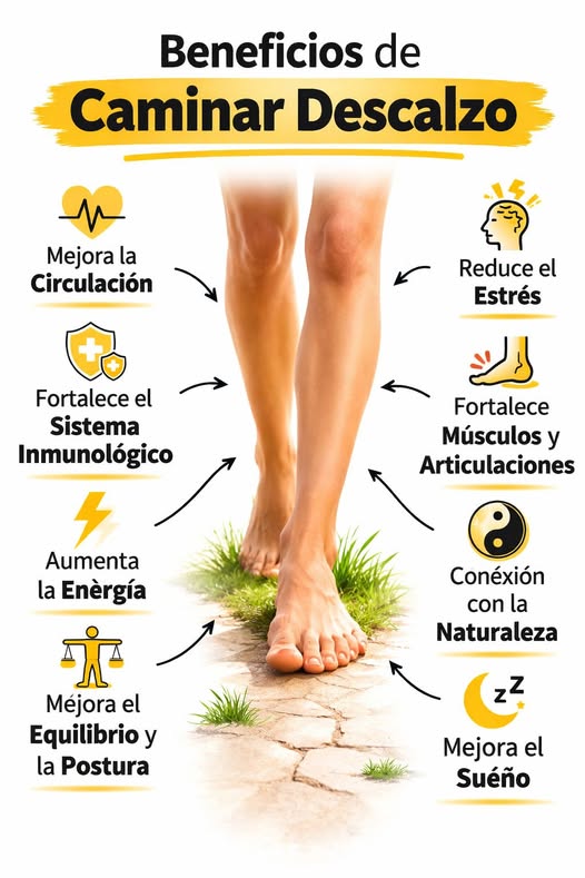 🌿 Beneficios de Caminar Descalzo: Lo Que Sucede en Tu Cuerpo Cuando Conectas con la Tierra 👣✨