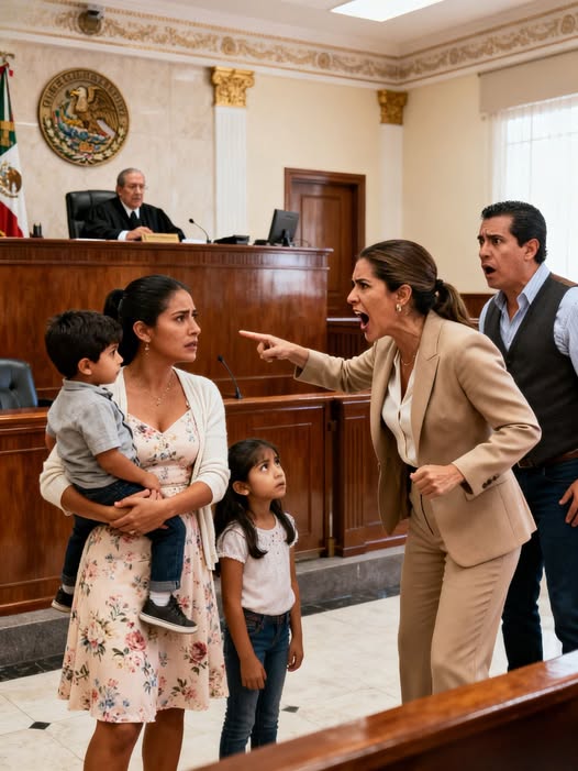 Llegó con gemelos a la audiencia… y lo que el juez descubrió hizo que todos temblaran
