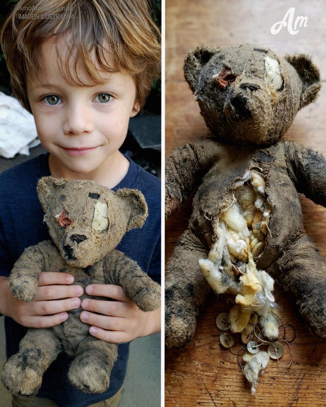 Mi hijo encontró un osito de peluche con un solo ojo en la tierra – Esa noche, susurró su nombre y rogó: “Ayúdame”