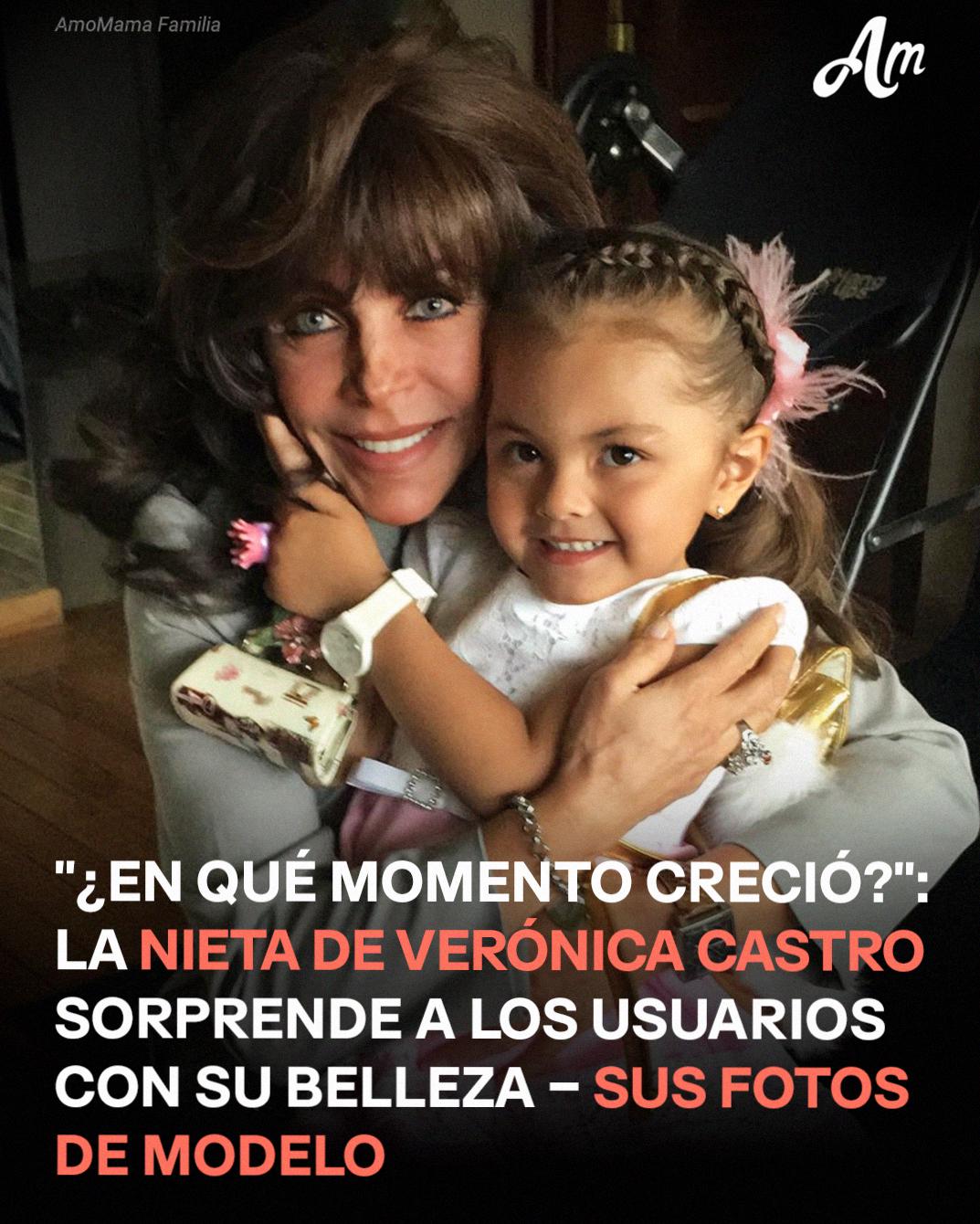 La nieta de Verónica Castro deja boquiabiertos a los usuarios con su belleza – Sus fotos de modelo