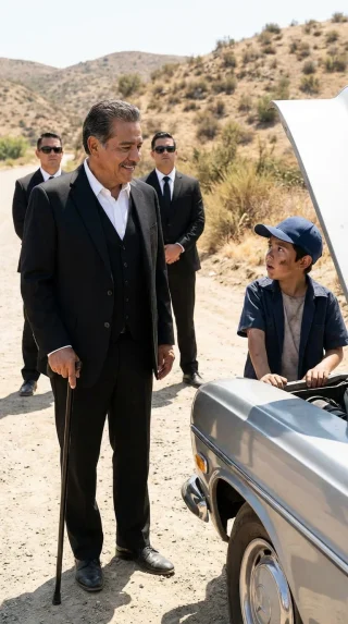 El Millonario Dueño de una Colección de Lujo quedó en Shock al Escuchar la Verdad del Niño que Arregló su Mercedes