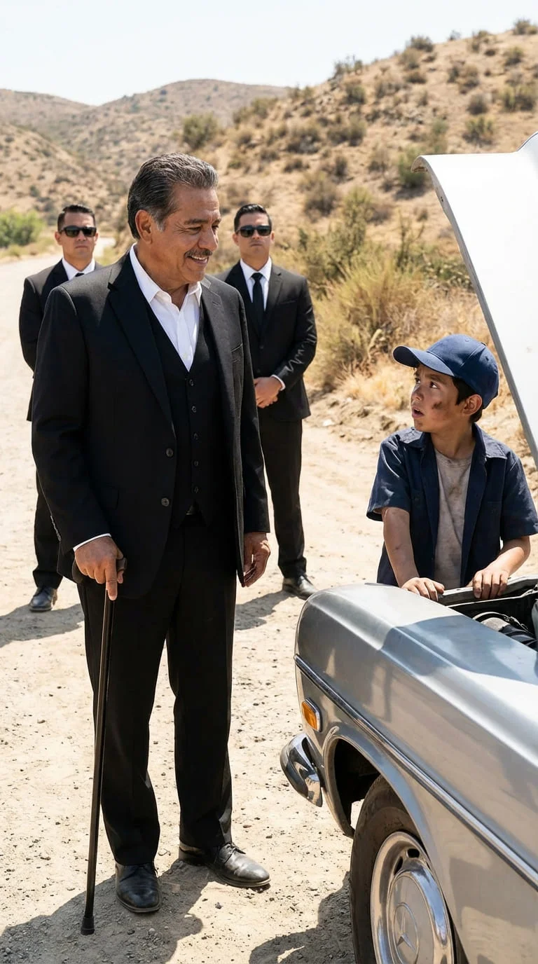 El Millonario Dueño de una Colección de Lujo quedó en Shock al Escuchar la Verdad del Niño que Arregló su Mercedes