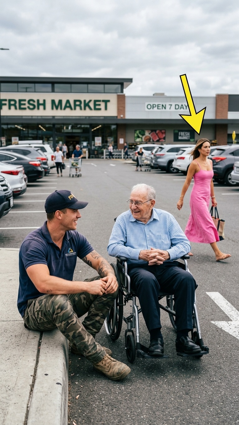 Salvó a un anciano en silla de ruedas y lo perdió todo… sin imaginar que la hija de ese hombre cambiaría su destino para siempre