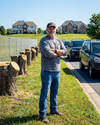Hanno abbattuto i miei alberi per avere una visuale migliore, così ho chiuso l’unica strada per le loro case