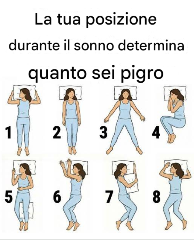 Come la posizione in cui dormi rivela se sei pigro