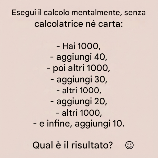 La trappola matematica: 9 risposte su 10 sono sbagliate.