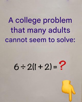 Per molti adulti, un problema di matematica legato alla scuola media è difficile da risolvere.