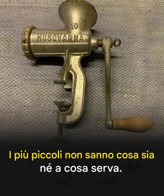 I più piccoli non sanno cosa sia nata a cosa serva.