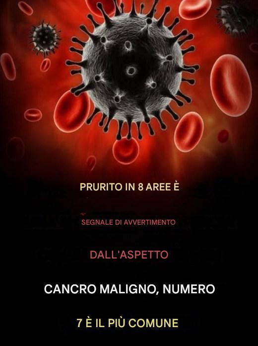 Prurito in 8 punti: un segnale d’allarme per tumori maligni, il numero 7 è il più comune