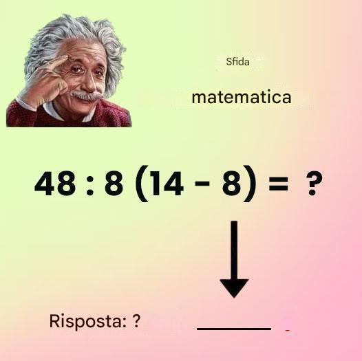 Se devi risolvere questo problema matematico?