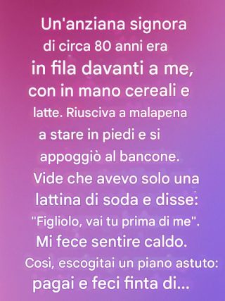 Quando la gentilezza ha detto ciò che le parole non avrebbero mai potuto dire