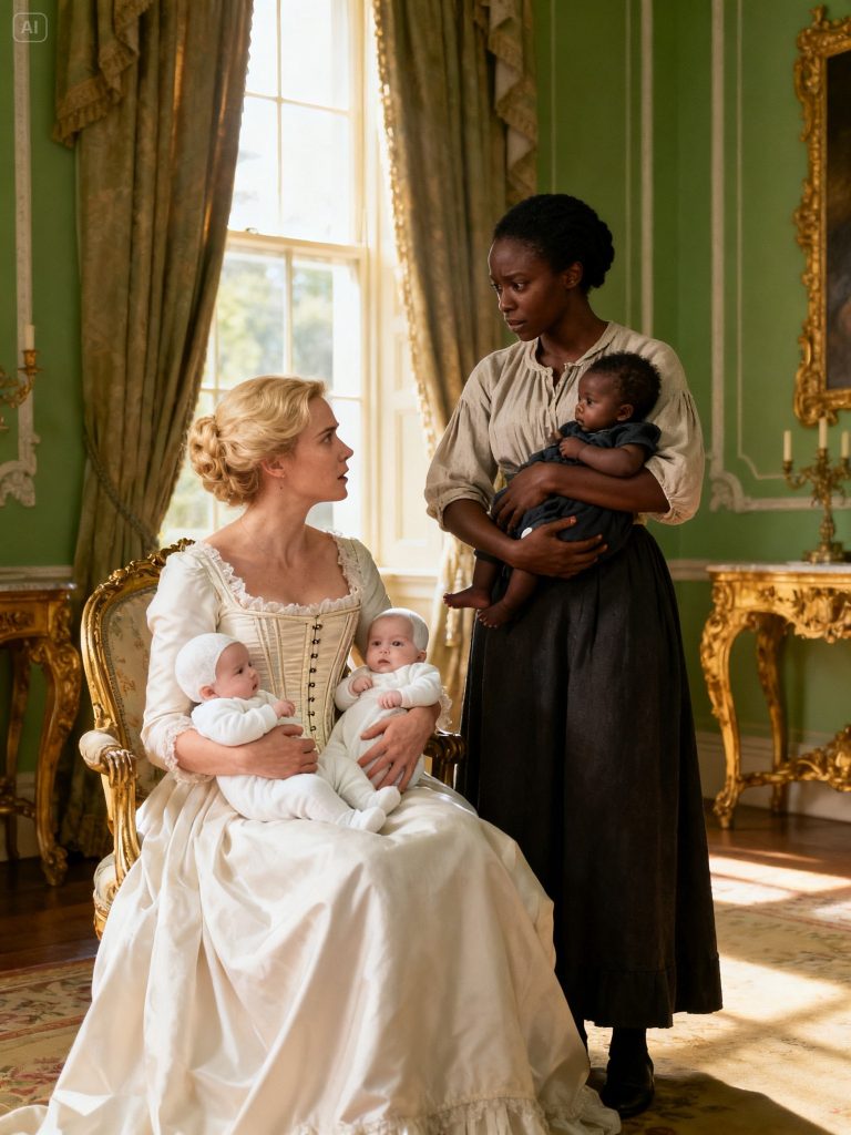 La Sinhá Tuvo Trillizos y Mandó a la Esclava Desaparecer con el que Nació Más Oscuro…