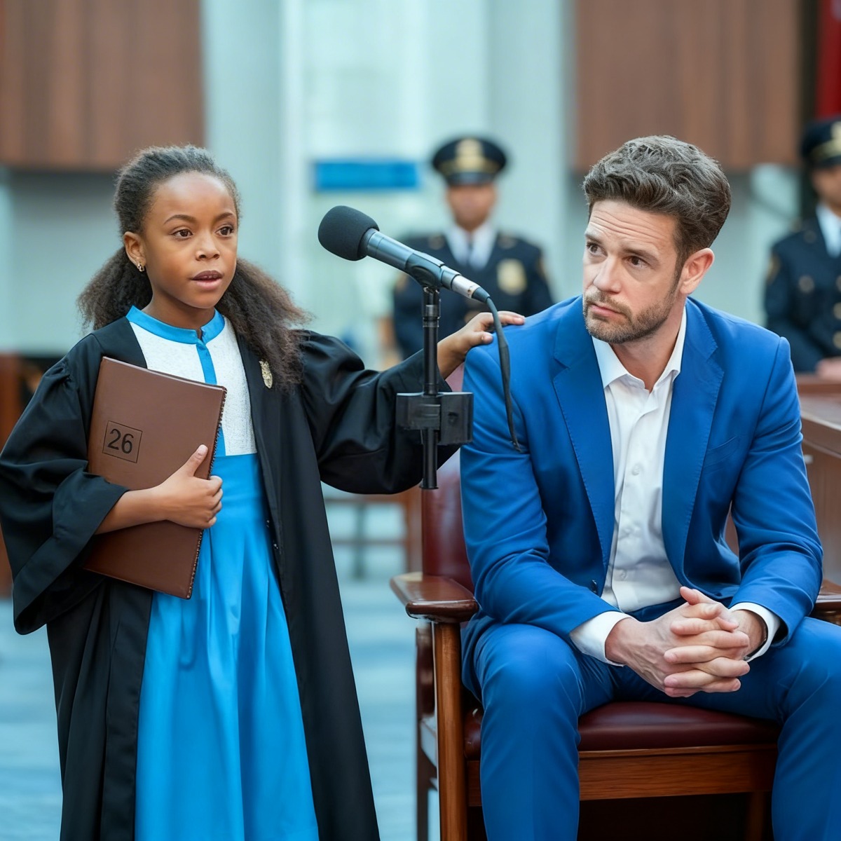 ¡PUEDO DEFENDERLO! — dijo la pobre niña de 8 años después de que el abogado abandonara al joven millonario.