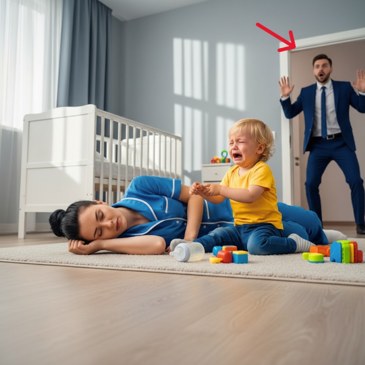 UN MULTIMILLONARIO ENCUENTRA A SU NIÑERA INCONSCIENTE Y DESCUBRE UNA VERDAD QUE LO DESTROZA.