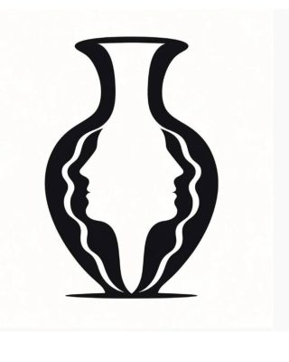 La maggior parte delle persone nota qualcosa di diverso in questa immagine: vi colpisce prima il volto o il vaso?