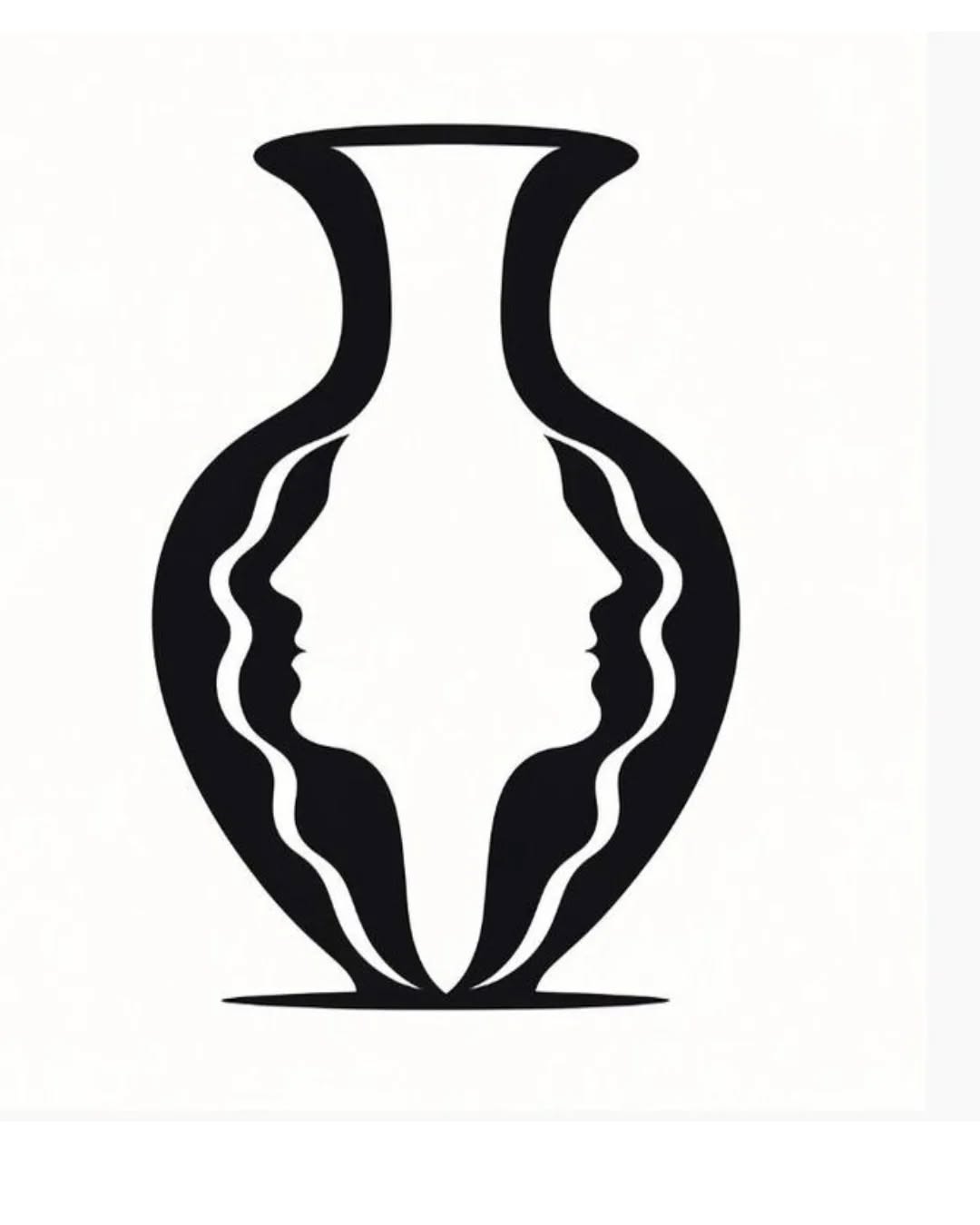 La maggior parte delle persone nota qualcosa di diverso in questa immagine: vi colpisce prima il volto o il vaso?