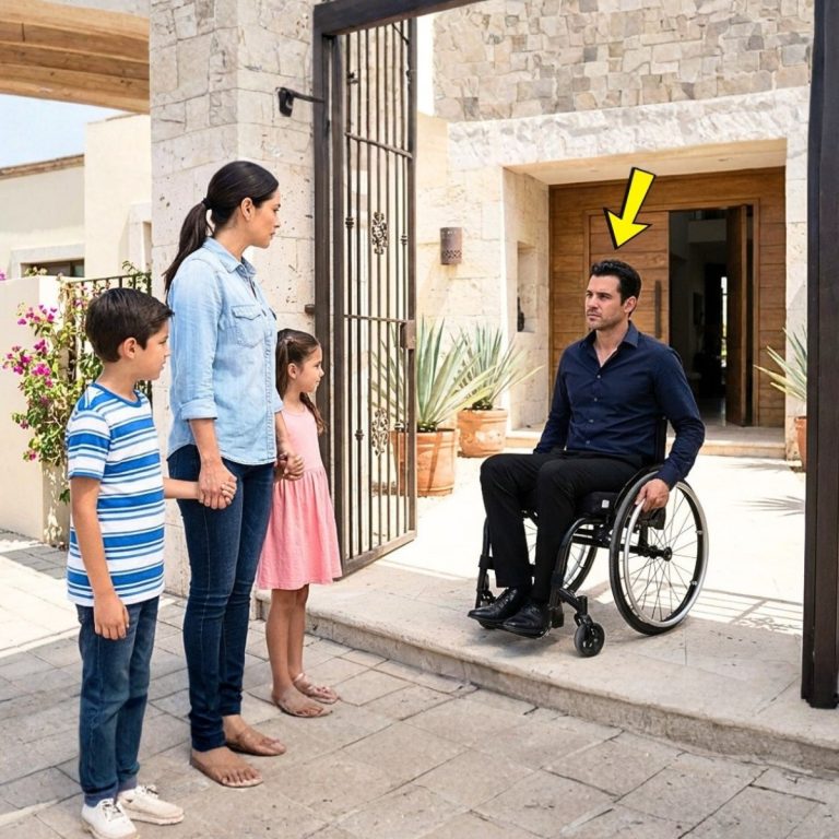 NADIE QUERÍA CUIDAR AL MILLONARIO ENFERMO — HASTA QUE LA NIÑERA Y SUS HIJOS TOCARON A SU PUERTA