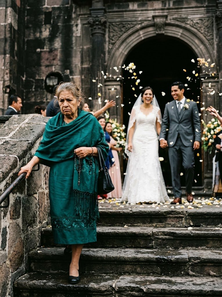 Cuando llegué a la boda de mi hijo, me cerró el paso en la puerta de la iglesia y dijo: