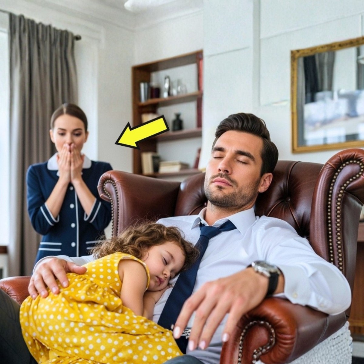 La nueva empleada llevó a su hijo al trabajo… esperando ser despedida, pero el bebé terminó durmiendo con el millonario y…