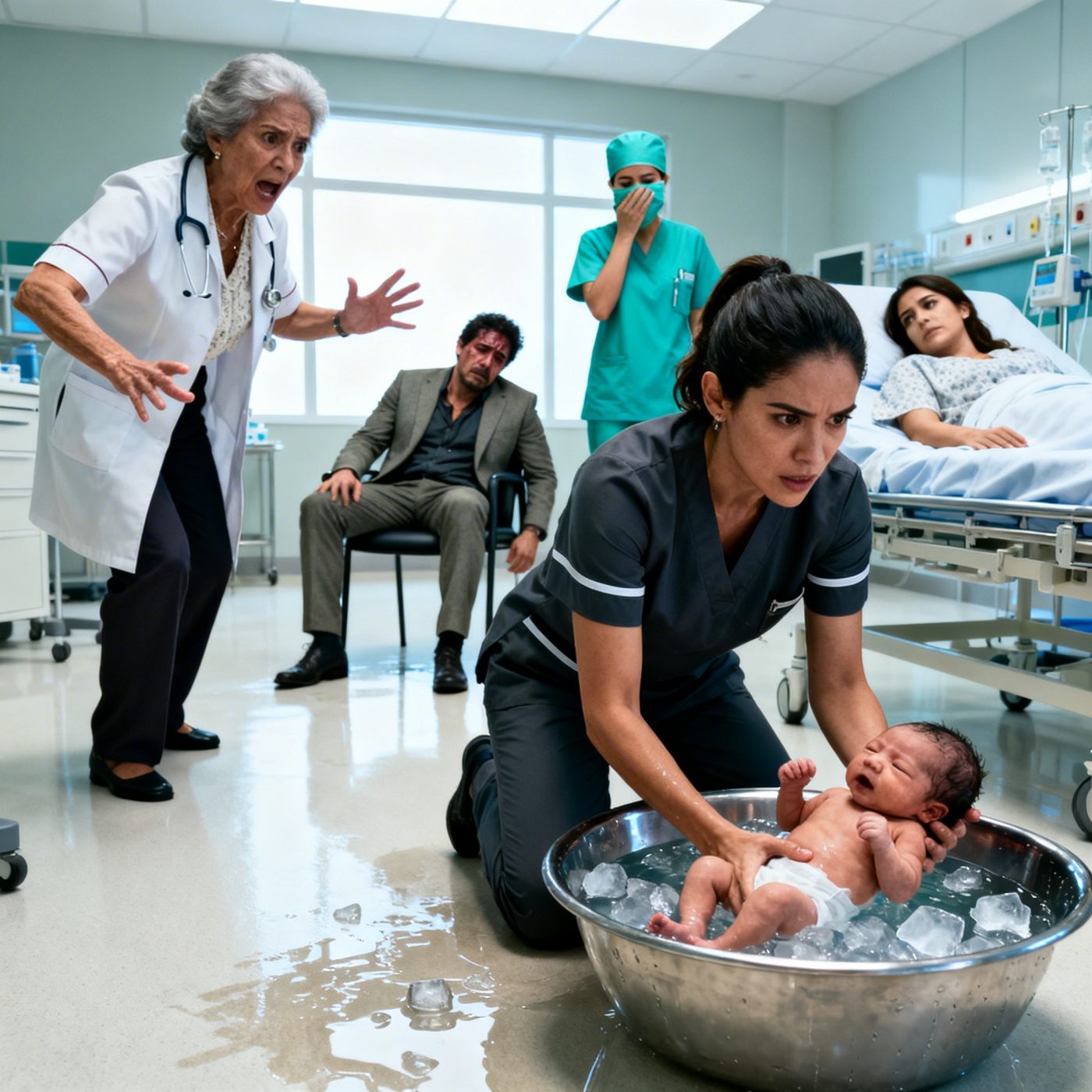 EL BEBÉ DEL HOMBRE MÁS PODEROSO DE MÉXICO ACABABA DE SER DECLARADO MUERTO… CUANDO UNA MUJER DE LIMPIEZA ENTRÓ CON UNA CUBETA DE HIELO Y OBLIGÓ A TODOS A RETROCEDER.