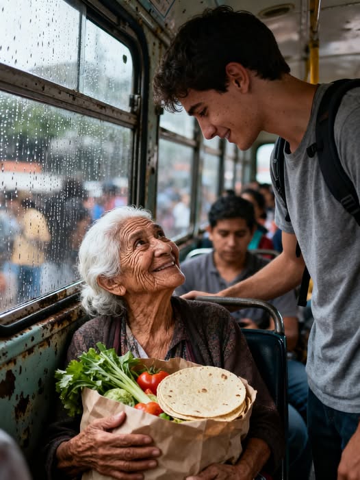 CEDIÓ SU ASIENTO EN UN CAMIÓN SIN IMAGINARLO… AL DÍA SIGUIENTE, LA MUJER RESULTÓ SER DUEÑA DE UNA EMPRESA MILLONARIA Y LE CAMBIÓ LA VIDA PARA SIEMPRE