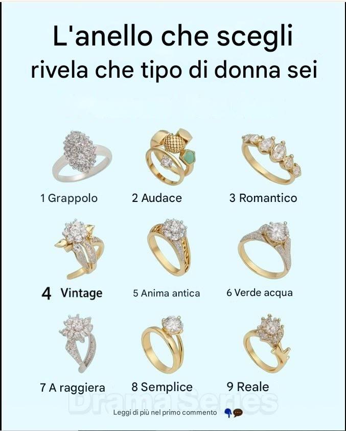 L’anello che scegli rivela la donna che sei