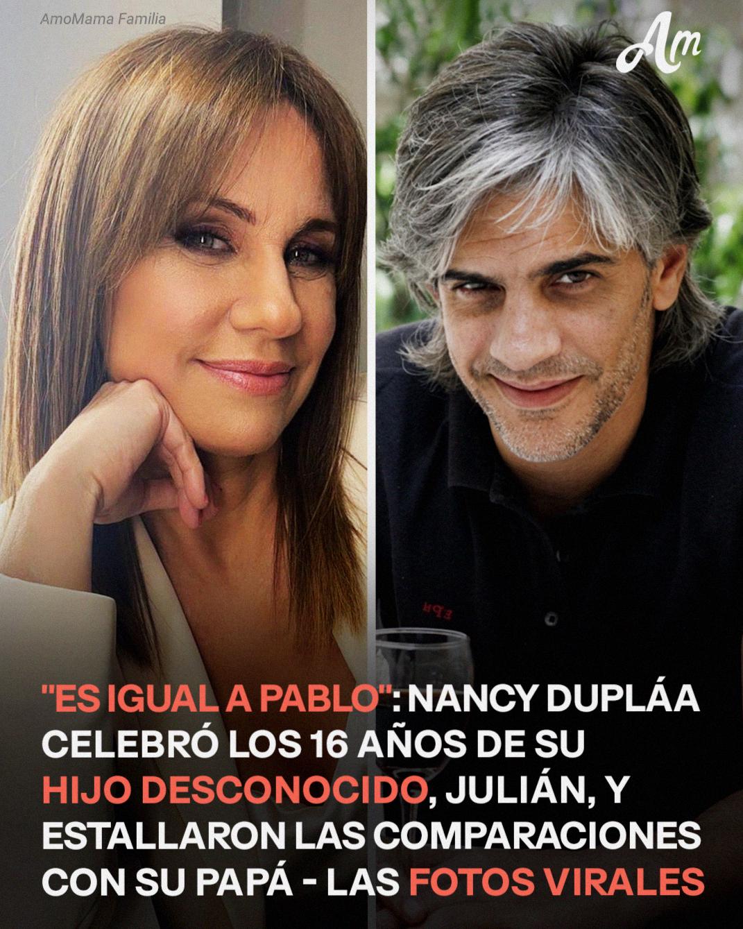 El dulce mensaje de Nancy Dupláa por el cumpleaños de 16 de su hijo Julián, fruto de su relación con Pablo Echarri — Foto