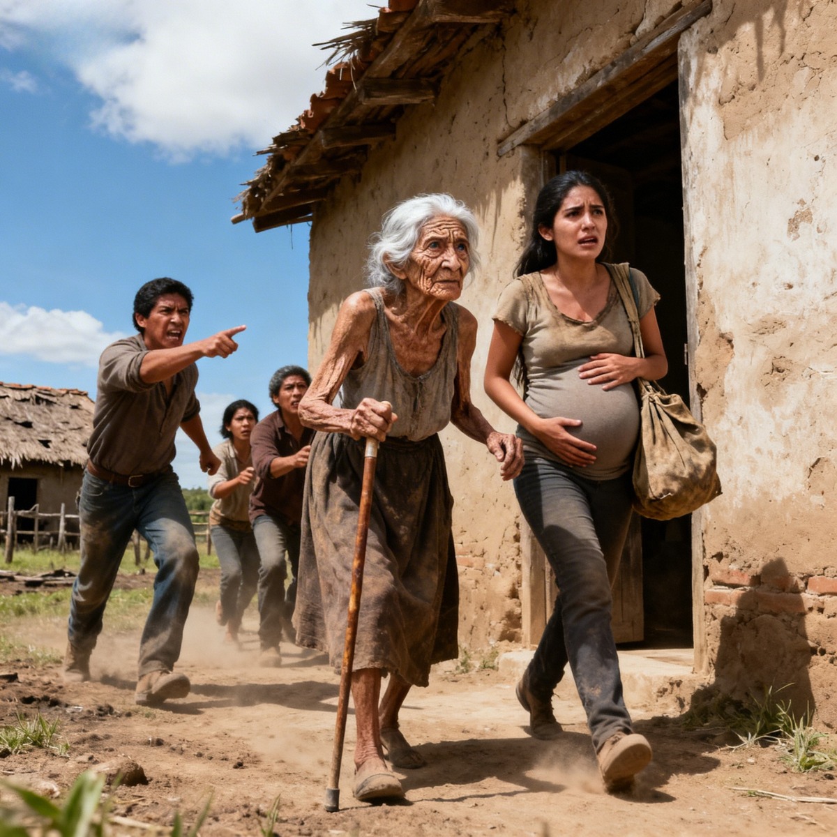 RECHAZADAS POR SU FAMILIA, la ANCIANA y la EMBARAZADA COMPRARON UN RANCHO VIEJO … LO QUE LOGRARON