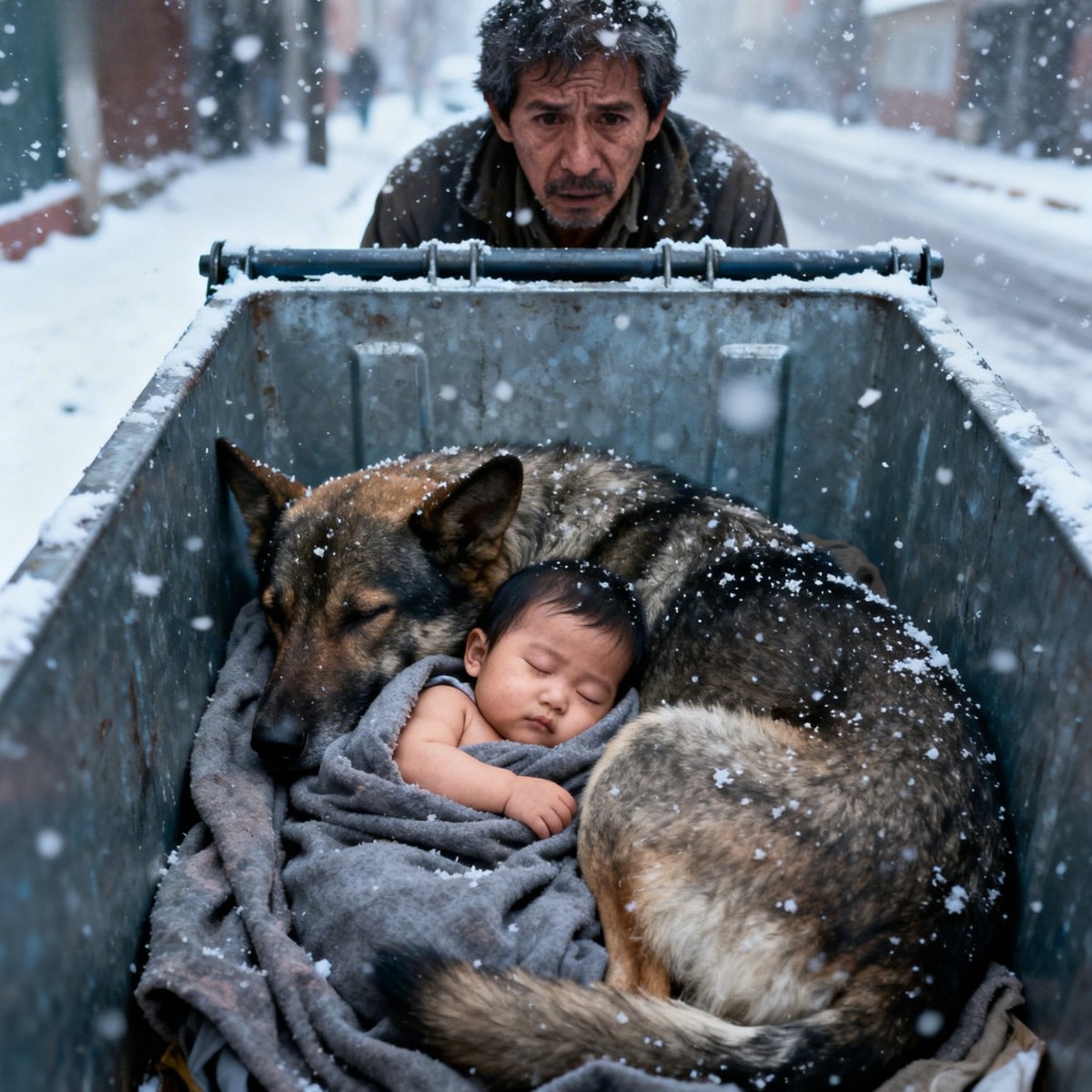 Esa noche, la nieve no solo cayó… también sepultó dos vidas que nadie quería.