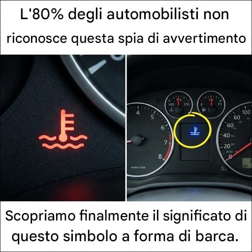 Non trascurare questo simbolo a forma di barca sul cruscotto