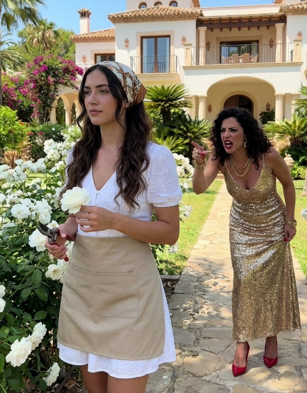 La nuova moglie del mio ex si è presentata a casa del mio padre, recentemente sepolto, e ha sbottato: “Inizia a fare le valigie!” Mentre potavo le rose in giardino, le ho lasciato parlare… Fino a quando non avrebbe commesso l’errore che l’avrebbe rovinata