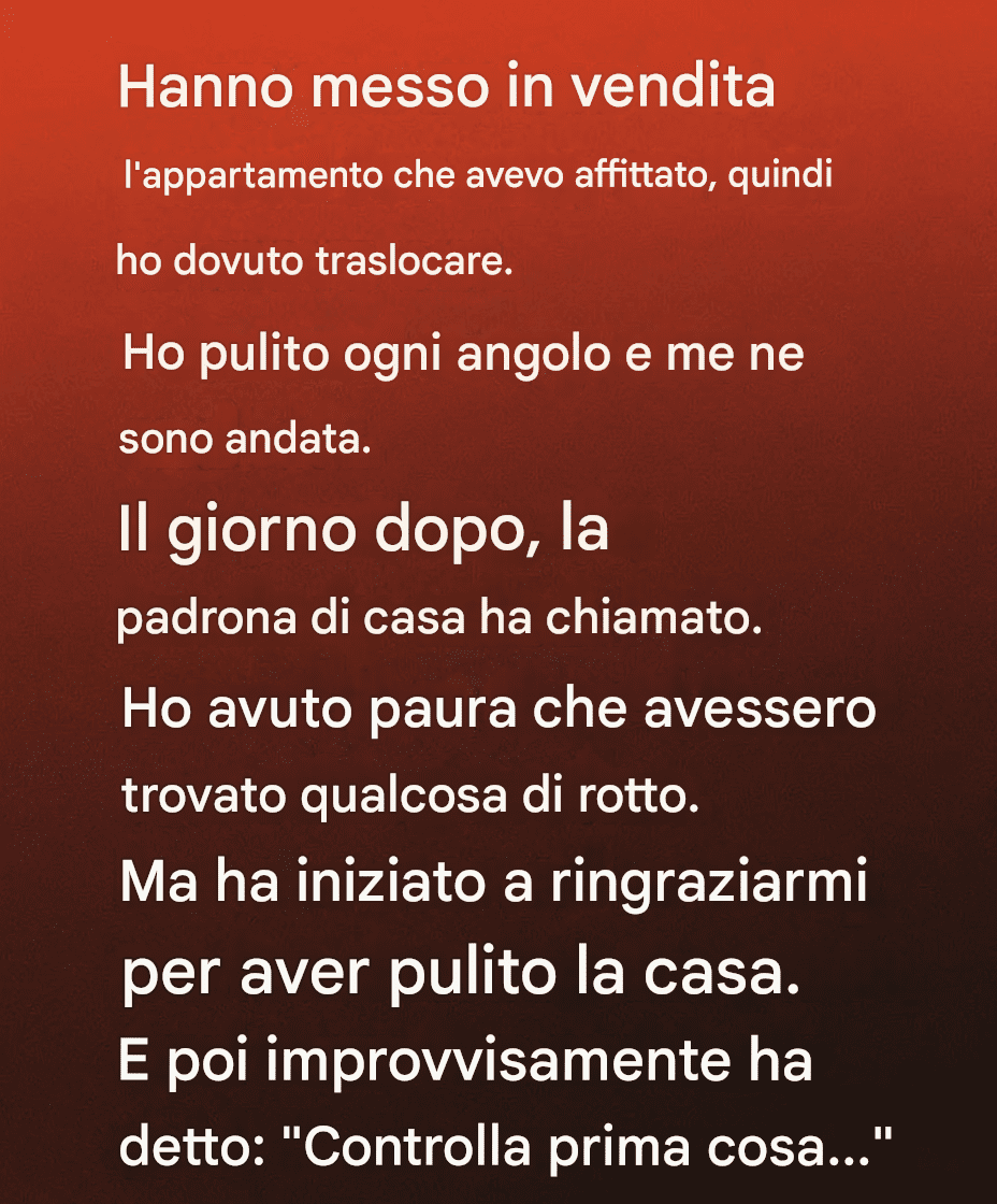 Un semplice ato di rispetto si è trasformato più di una stanza