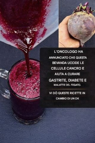 ATTENZIONE! Il succo di barbabietola uccide le cellule cancerose in 42 giorni