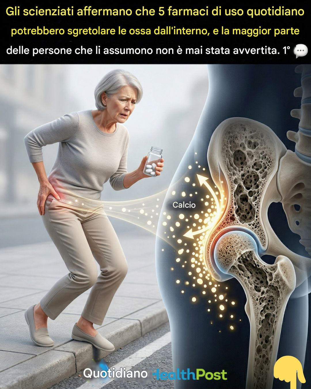 Gli scienziati affermano che 5 farmaci di uso quotidiano potrebbero causare la disgregazione delle ossa dall’interno, e la maggior parte delle persone che li assumono non ne è mai stata avvertita.