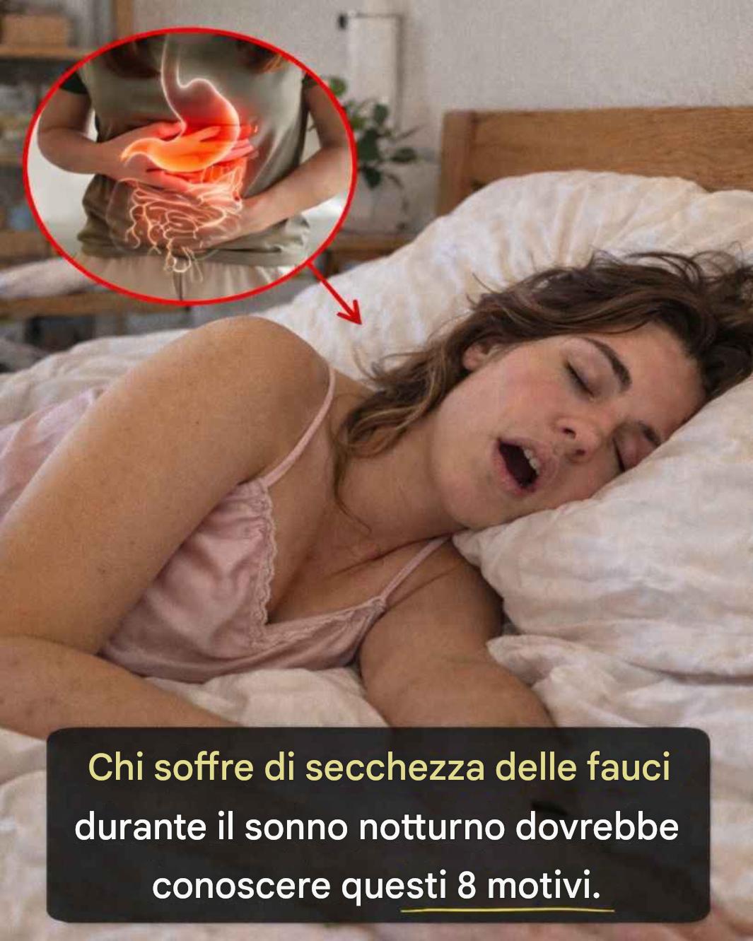 Ti svegli la notte con la bocca secca? Ecco 8 motivi comuni che dovresti conoscere.